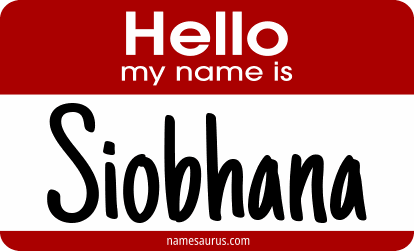 Hello my name is Siobhana png download