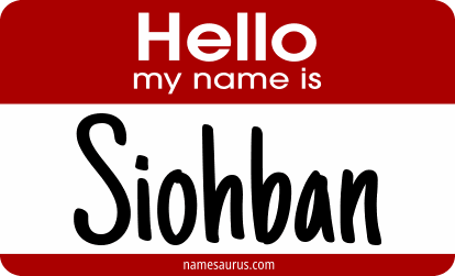 Hello my name is Siohban png download