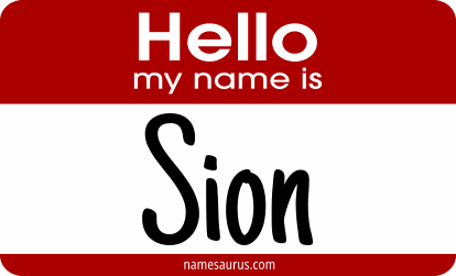Hello my name is Sion png download