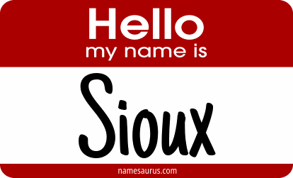 Hello my name is Sioux png download