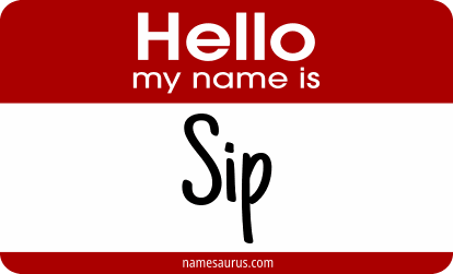 Hello my name is Sip png download