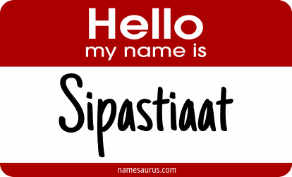 Hello my name is Sipastiaat png download