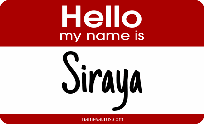 Hello my name is Siraya png download
