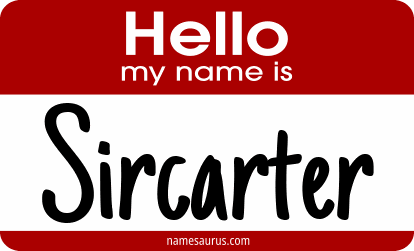 Hello my name is Sircarter png download