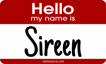 Hello my name is Sireen png download