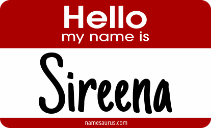 Hello my name is Sireena png download