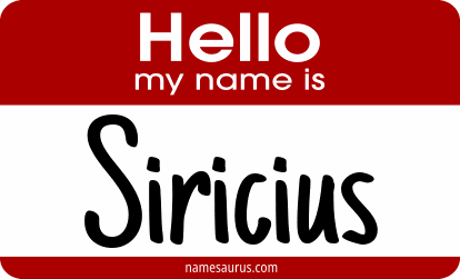 Hello my name is Siricius png download