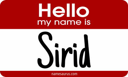 Hello my name is Sirid png download