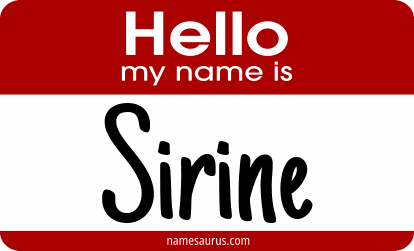 Hello my name is Sirine png download