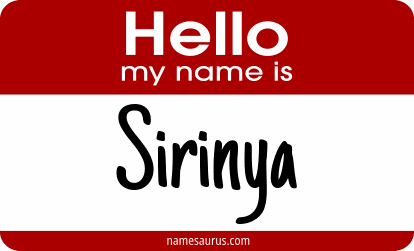 Hello my name is Sirinya png download