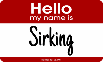 Hello my name is Sirking png download