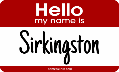 Hello my name is Sirkingston png download