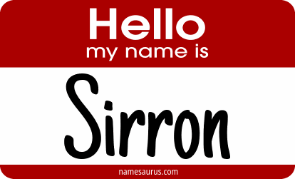 Hello my name is Sirron png download