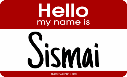 Hello my name is Sismai png download