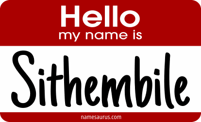 Hello my name is Sithembile png download