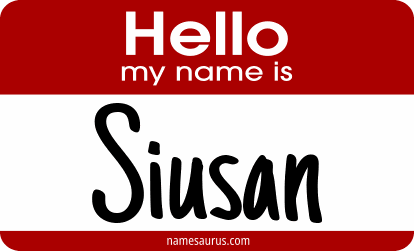 Hello my name is Siusan png download