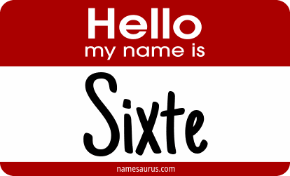 Hello my name is Sixte png download