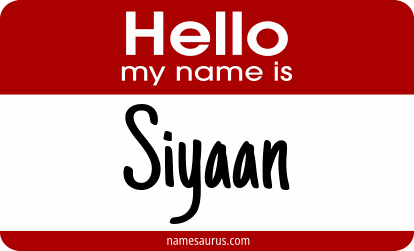 Hello my name is Siyaan png download