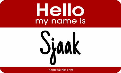 Hello my name is Sjaak png download