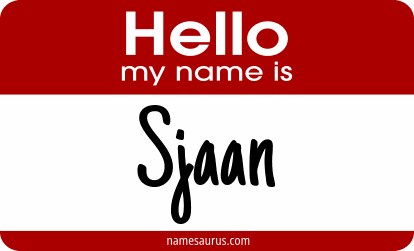 Hello my name is Sjaan png download
