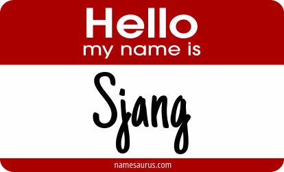 Hello my name is Sjang png download