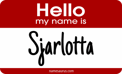 Hello my name is Sjarlotta png download