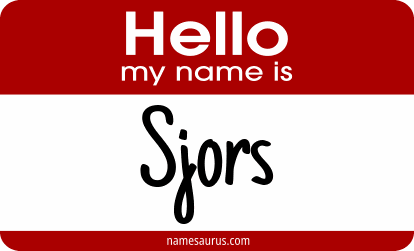 Hello my name is Sjors png download