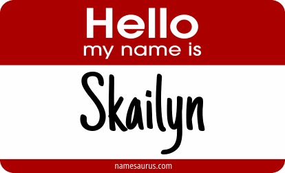 Hello my name is Skailyn png download