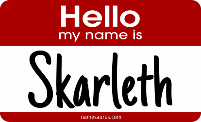 Hello my name is Skarleth png download