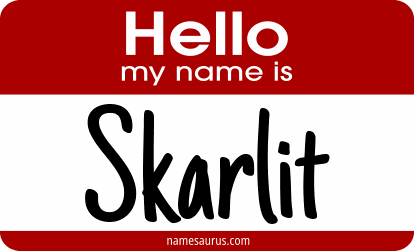 Hello my name is Skarlit png download