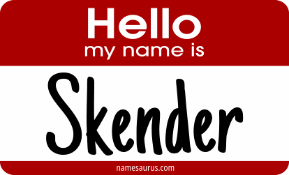 Hello my name is Skender png download