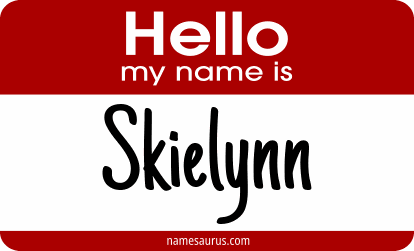 Hello my name is Skielynn png download