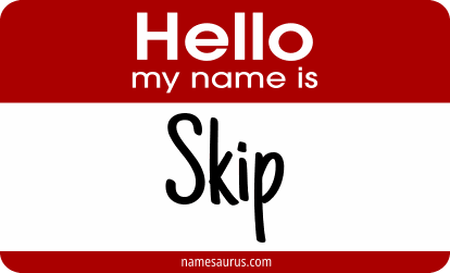 Hello my name is Skip png download