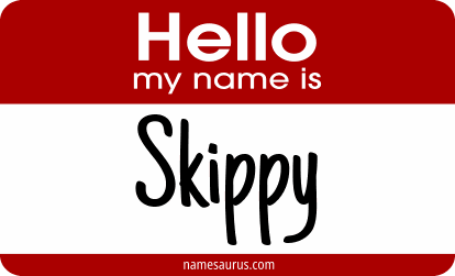 Hello my name is Skippy png download