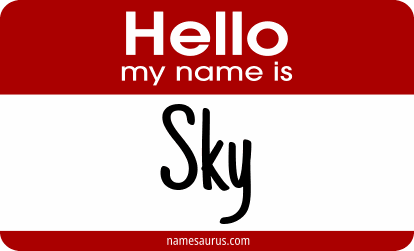 Hello my name is Sky png download