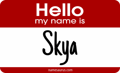 Hello my name is Skya png download