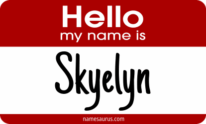Hello my name is Skyelyn png download