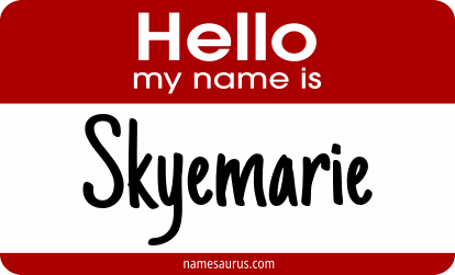 Hello my name is Skyemarie png download
