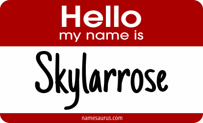 Hello my name is Skylarrose png download