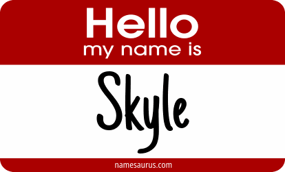 Hello my name is Skyle png download