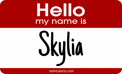 Hello my name is Skylia png download