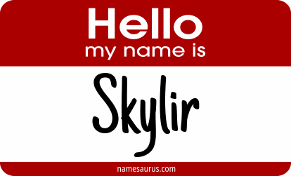 Hello my name is Skylir png download