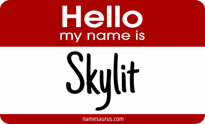 Hello my name is Skylit png download