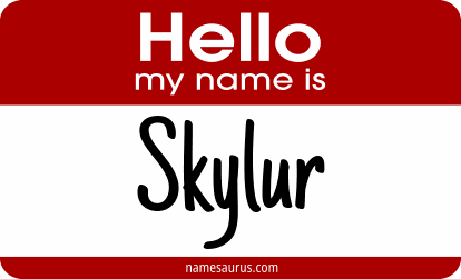 Hello my name is Skylur png download