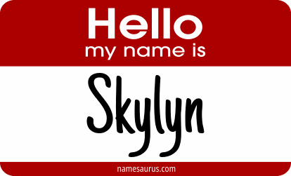 Hello my name is Skylyn png download