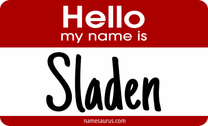 Hello my name is Sladen png download