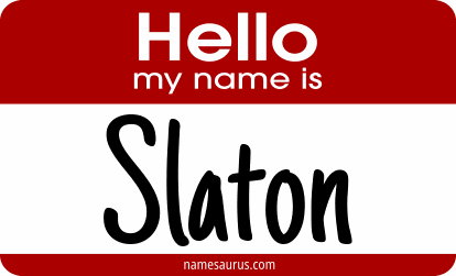 Hello my name is Slaton png download