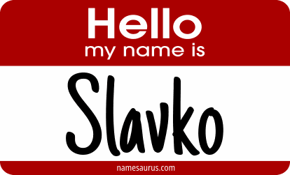 Hello my name is Slavko png download