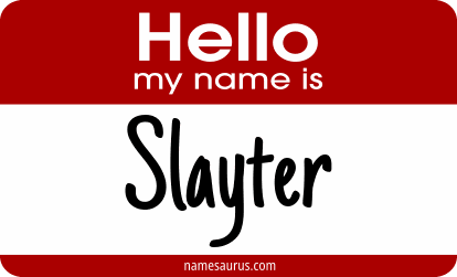 Hello my name is Slayter png download