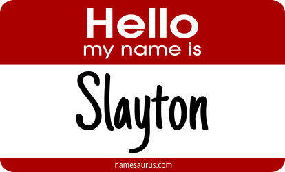 Hello my name is Slayton png download